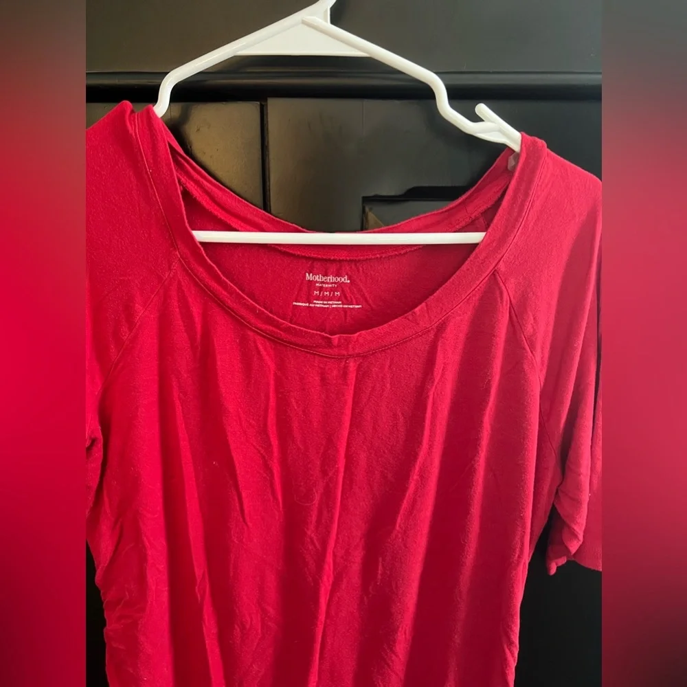 Motherhood Maternity Red top - Medium - Picture 2 of 3